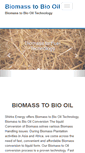 Mobile Screenshot of biomass2biooil.com